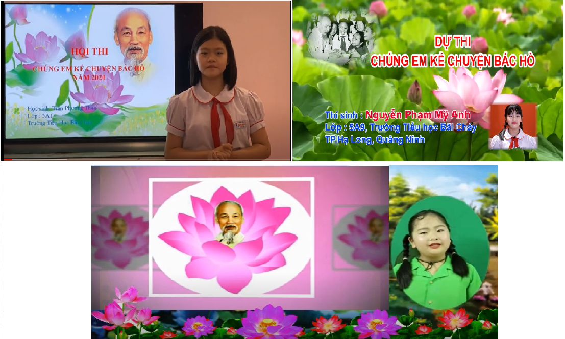Bài dự thi " Chúng em kể chuyện Bác Hồ" của học sinh trường tiểu học Bãi Cháy