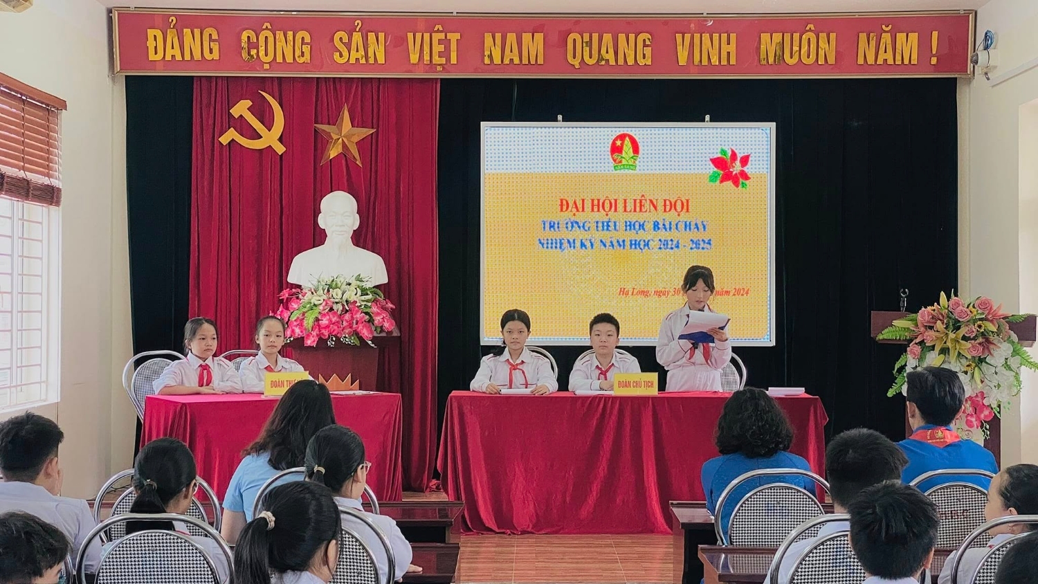 ĐẠI HỘI LIÊN ĐỘI TRƯỜNG TIỂU HỌC BÃI CHÁY NHIỆM KỲ NĂM HỌC 2024 - 2025